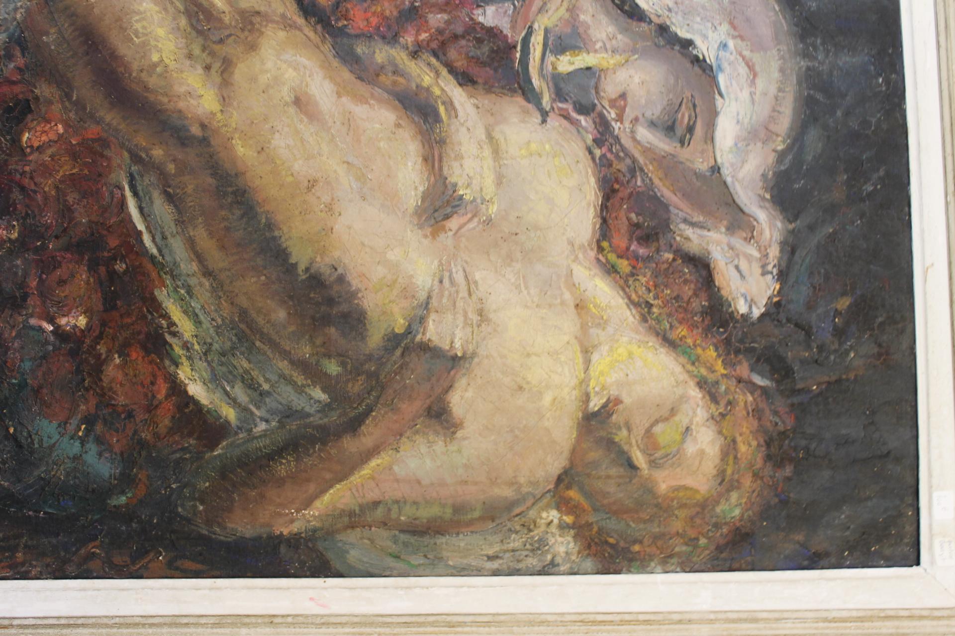 Mythological Painting, F.Quelvée, French, 1940 For Sale 30