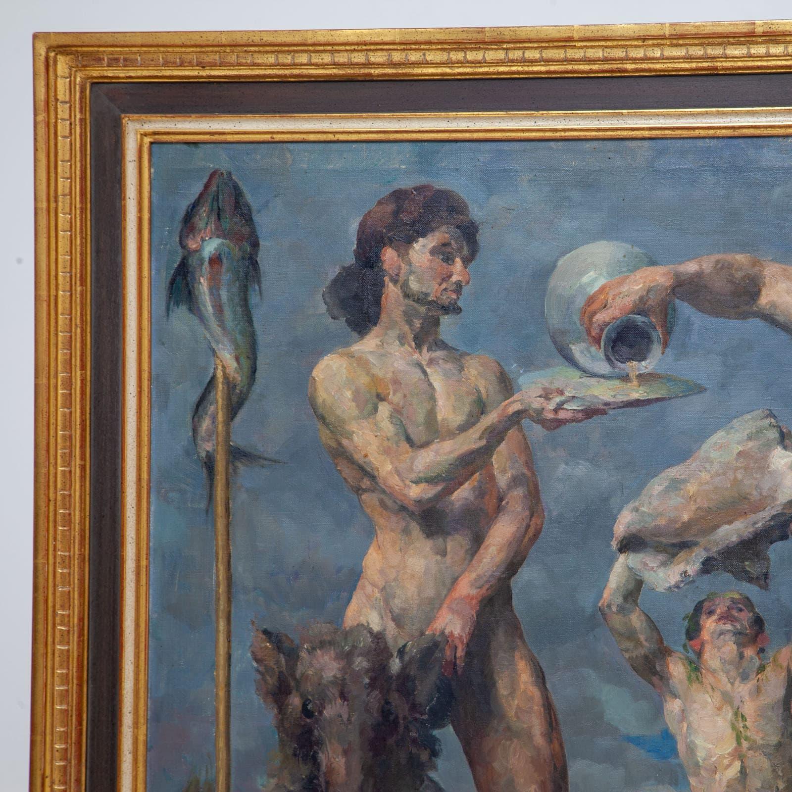 Escena mitológica, Aksel Jorgensen, 1883-1957 en Bueno estado para la venta en New York, NY