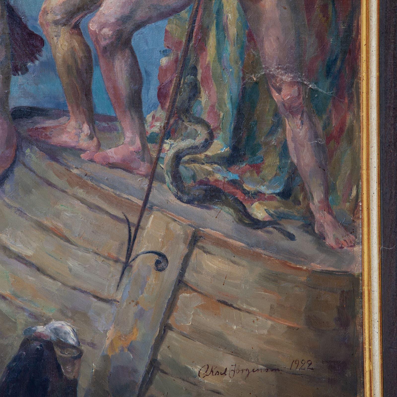 Escena mitológica, Aksel Jorgensen, 1883-1957 siglo XX en venta
