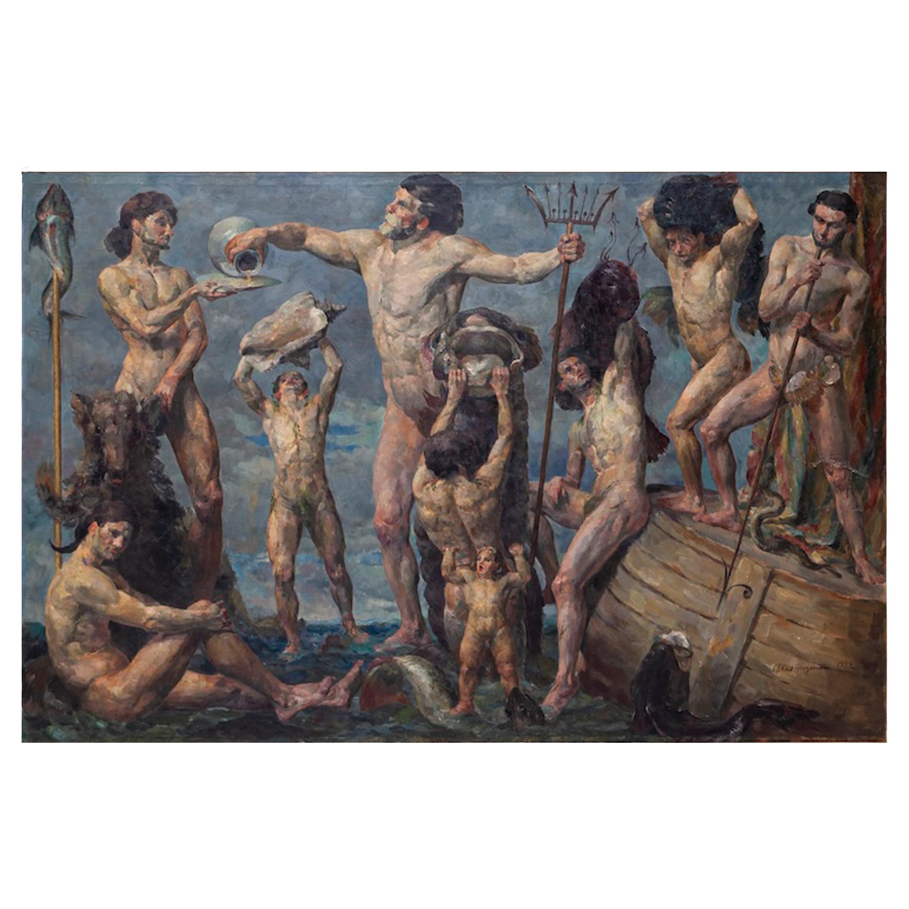 Scena mitologica, Aksel Jorgensen, 1883-1957