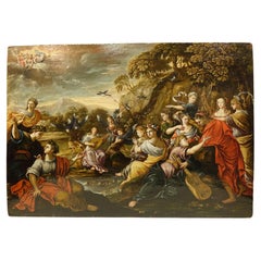 Scène mythologique, école française, début du XVIIe siècle Scène mythologique, école française, début du XVIIe siècle