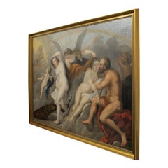 Mythological Scene & Venus & Cupid , Circle of Georg Engelhard Schröder 18th C.