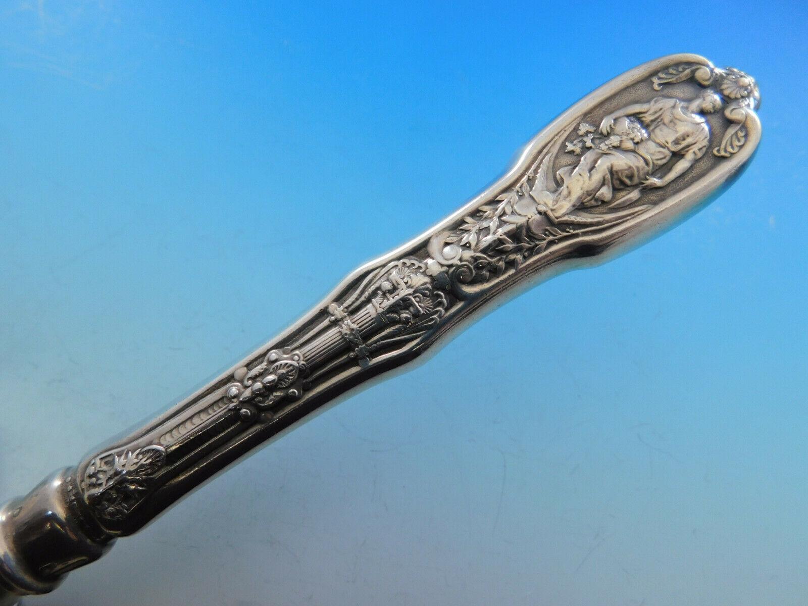 Mythologique by Gorham Sterling Silver Asparagus Server HHAS circa 1890 Pierced 3