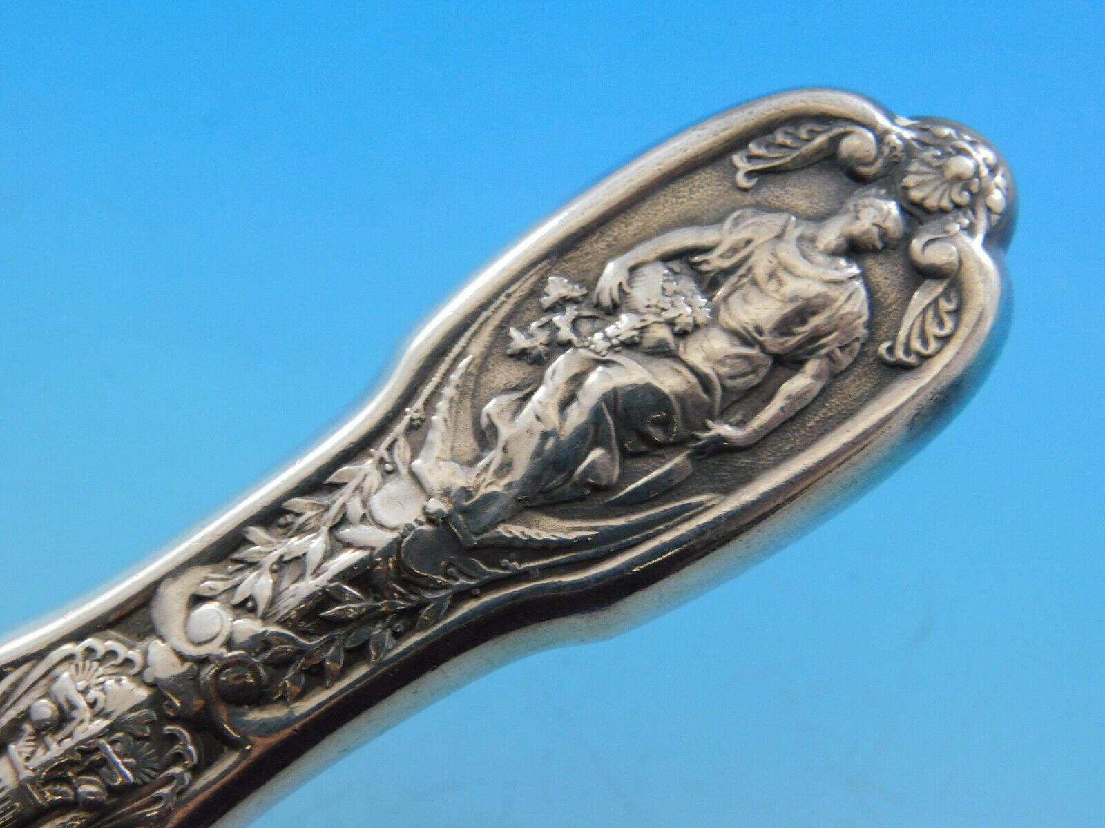 Mythologique by Gorham Sterling Silver Asparagus Server HHAS circa 1890 Pierced 4