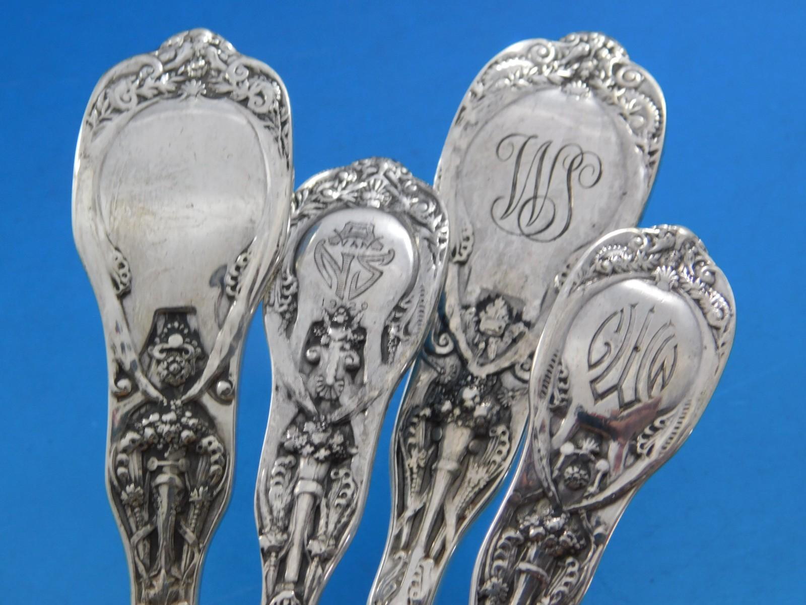 Mythologique by Gorham Set de couverts en argent sterling pour 6 Service 30 pièces Excellent état - En vente à Big Bend, WI