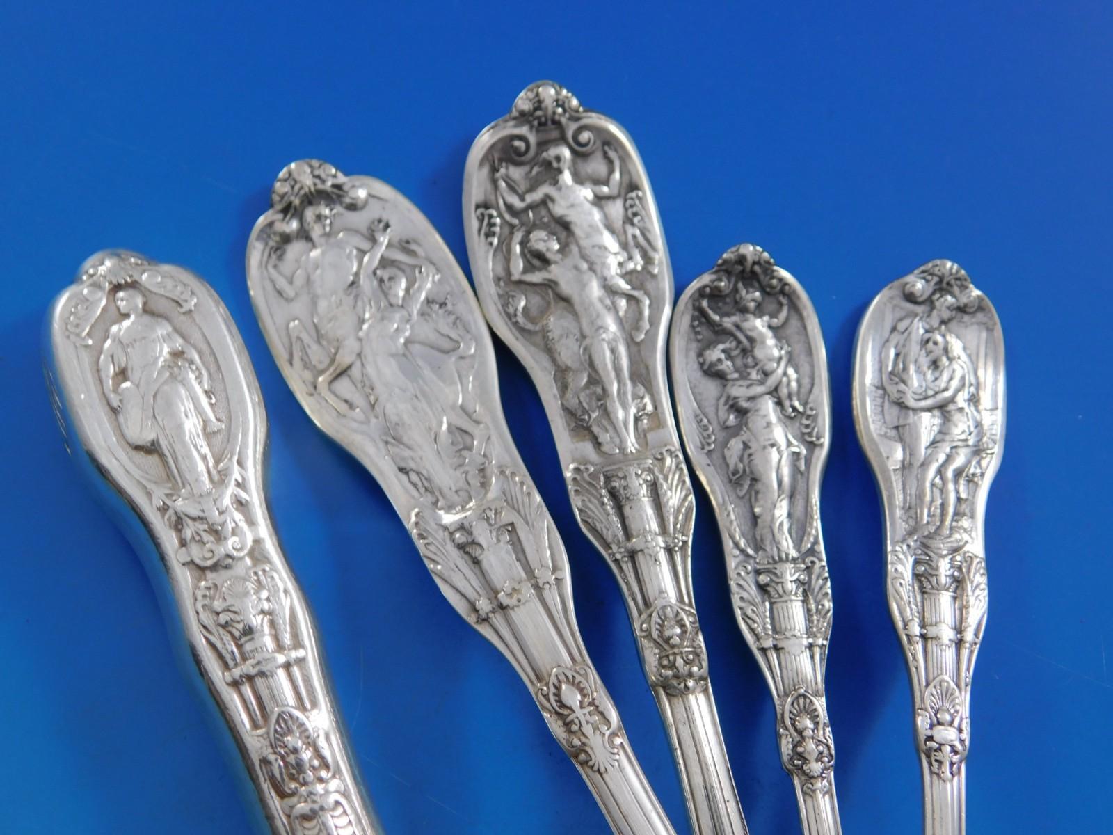 20ième siècle Mythologique by Gorham Set de couverts en argent sterling pour 6 Service 30 pièces en vente