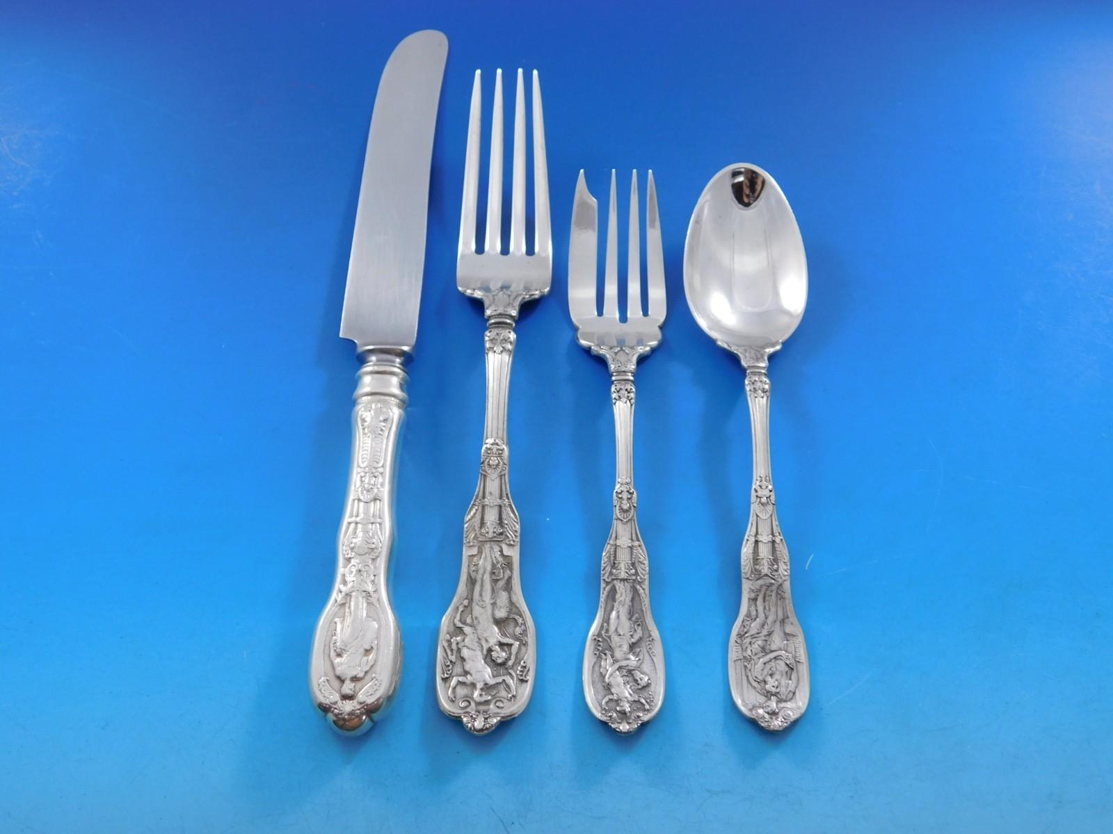 Argent sterling Mythologique by Gorham Set de couverts en argent sterling pour 6 Service 30 pièces en vente