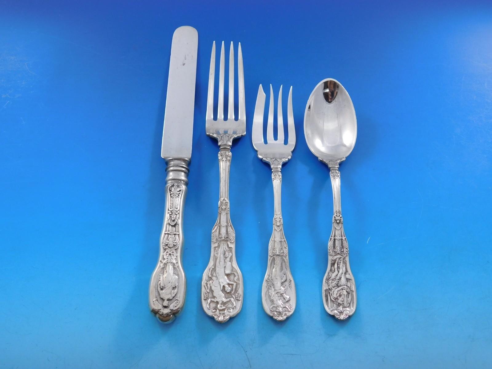 Argent sterling Mythologique by Gorham Sterling Silver Flatware Set for 8 Service 48 pieces en vente