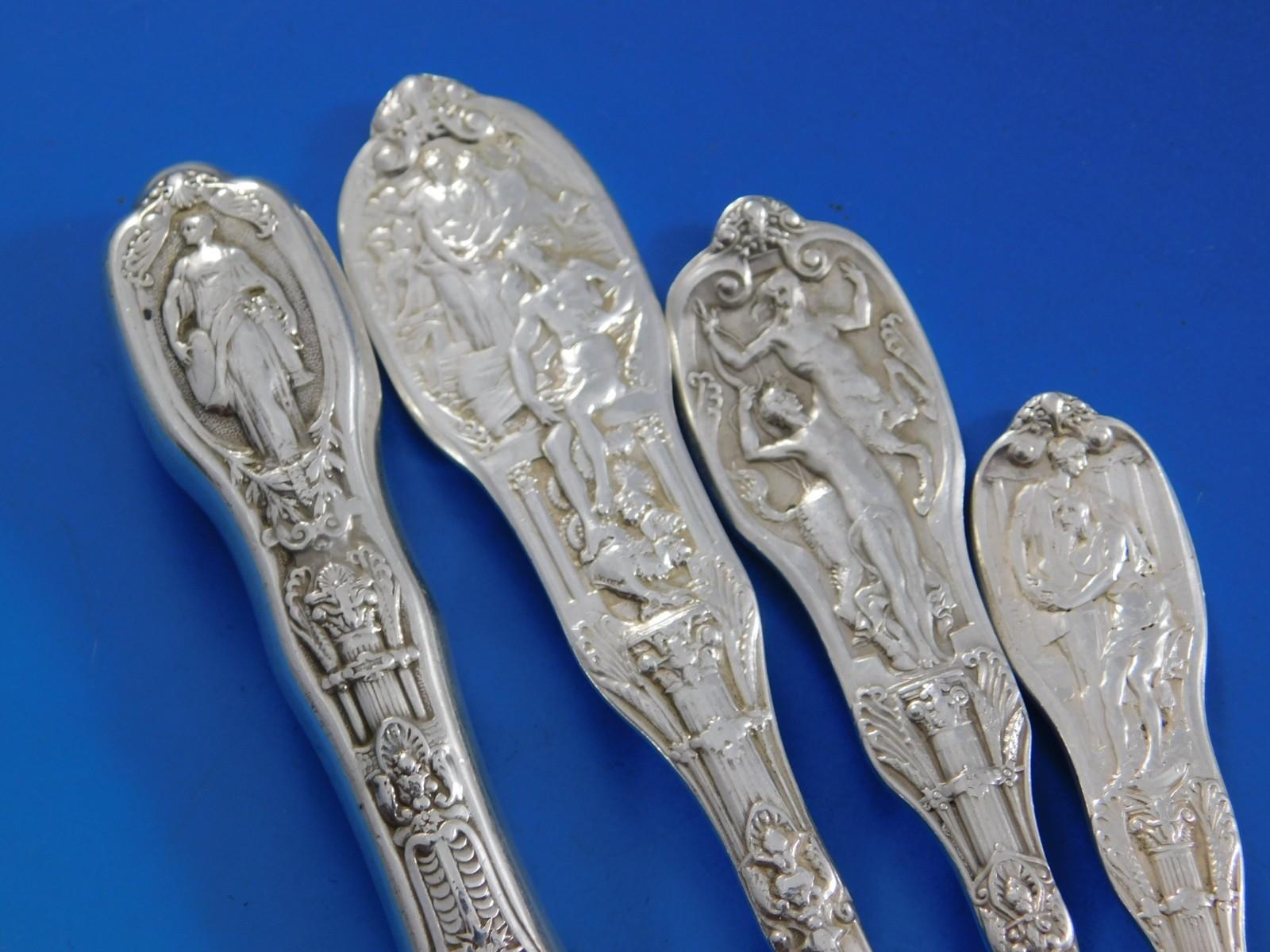 Mythologique by Gorham Sterling Silver Flatware Set Service 237 pcs Dinner Huge For Sale 7