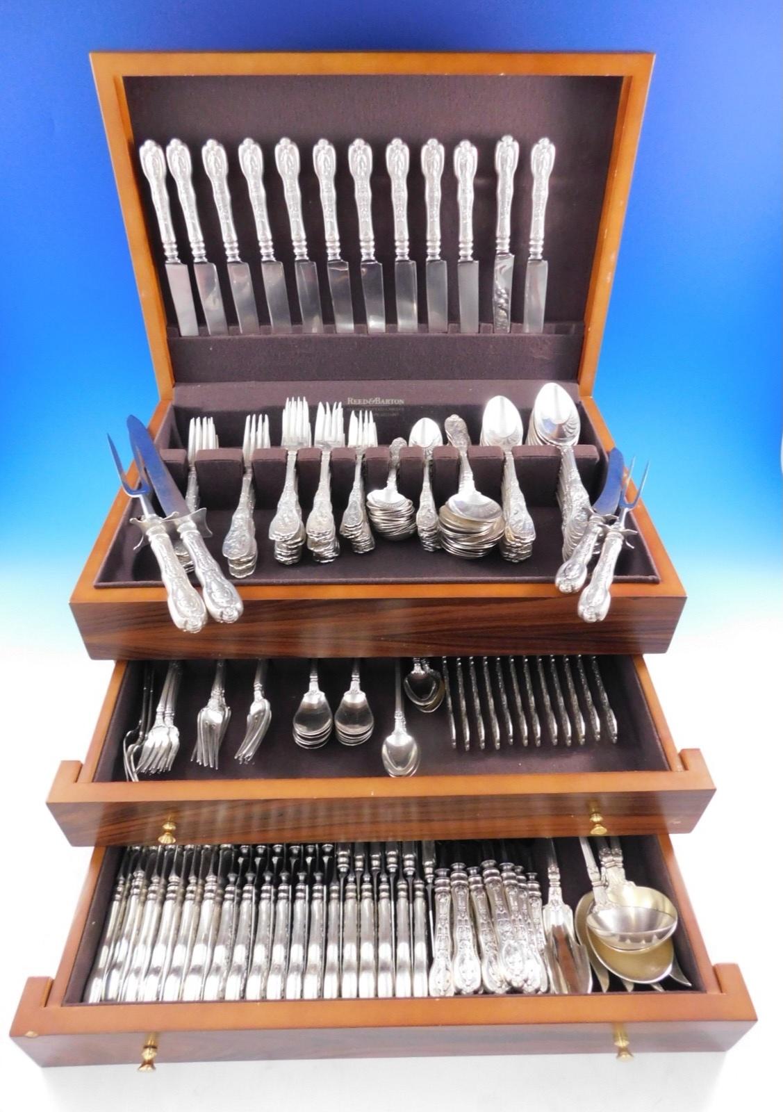 Mythologique by Gorham Sterling Silver Flatware Set Service 237 pcs Dinner Huge For Sale 11