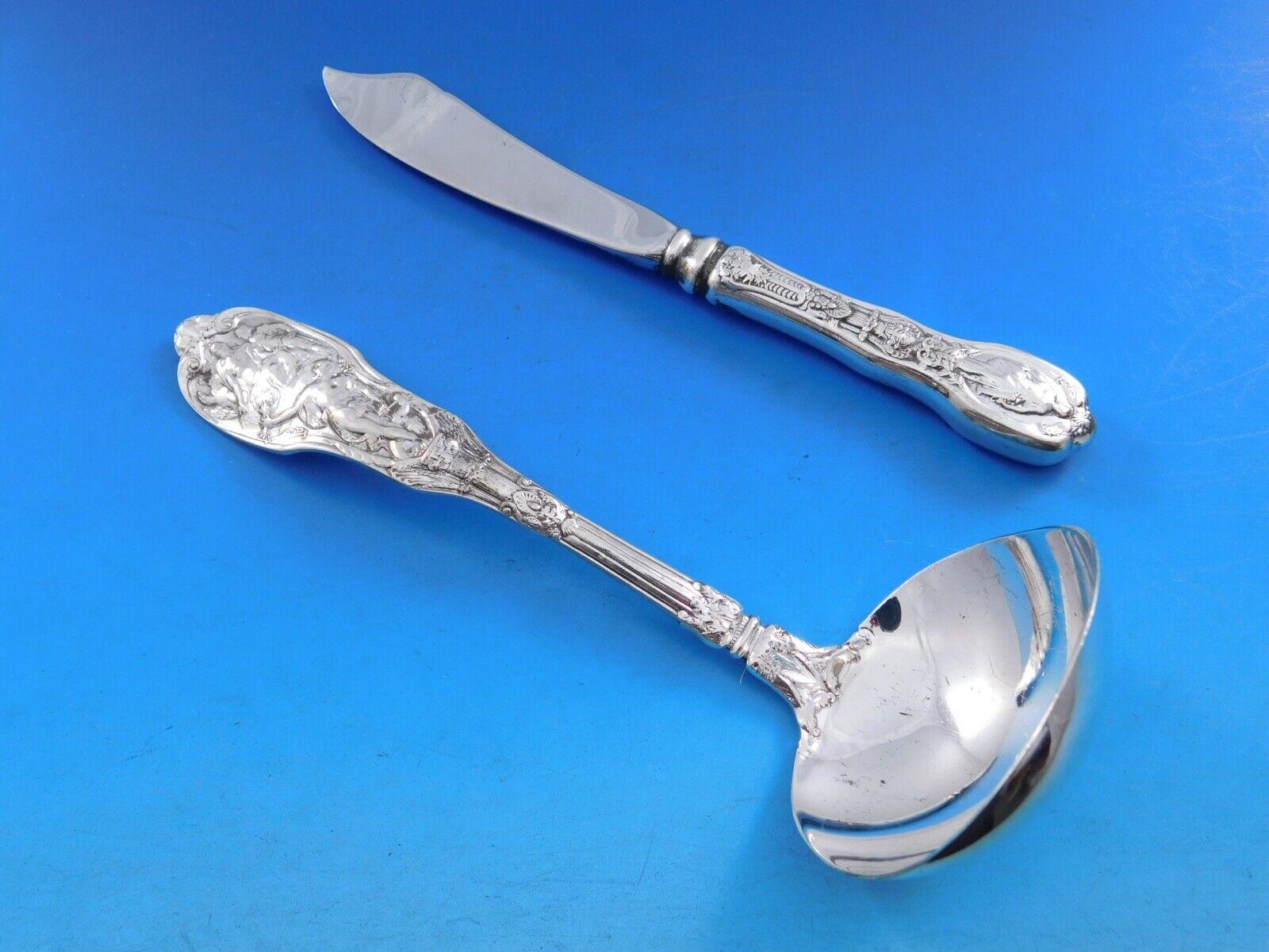Set di posate in argento Sterling Mythologique by Gorham Servizio da 91 pezzi per la cena in vendita 4