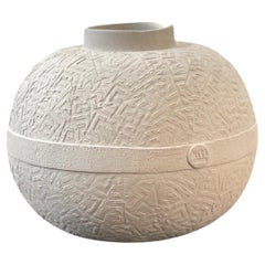 Mythos Round Vessel #1 by Meru Istanbul, Contemporary Ceramic Home Decor