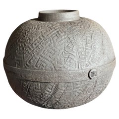 Mythos Round Vessel #2 by Meru Istanbul, Contemporary Ceramic Home Decor