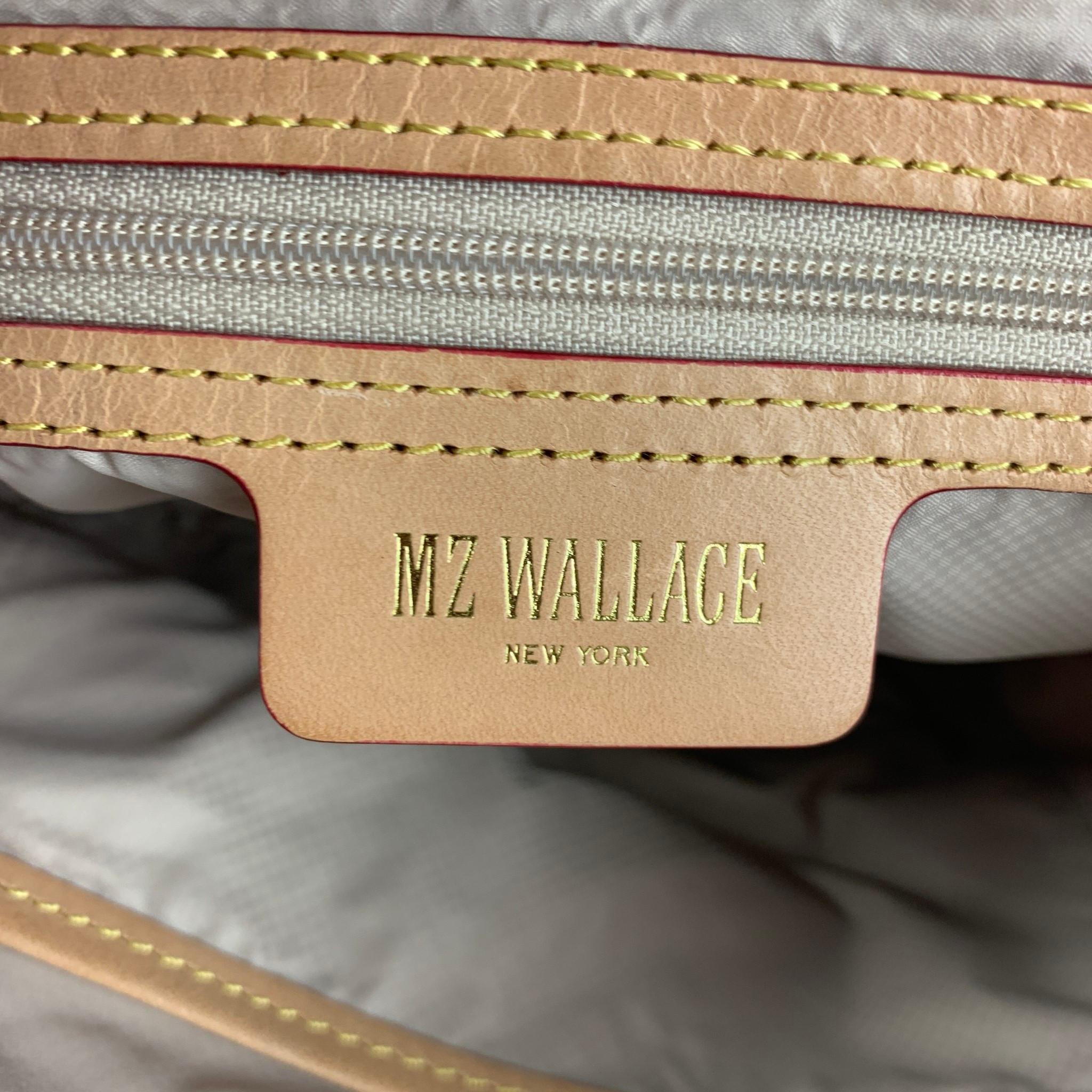 MZ WALLACE Beige Quilted Nylon Cross Body Bag 2