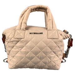 MZ WALLACE Beige gesteppte Crossbody-Tasche aus Nylon
