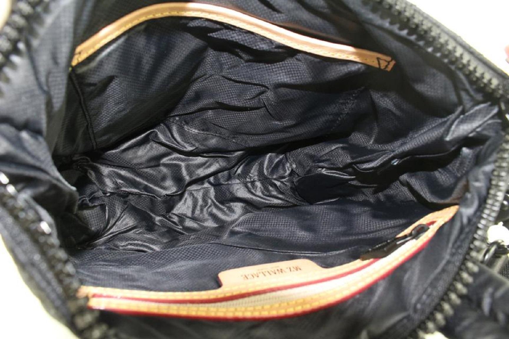 MZ Wallace Black Quilted 2way Tote Bag 50mz115 In Good Condition In Dix hills, NY