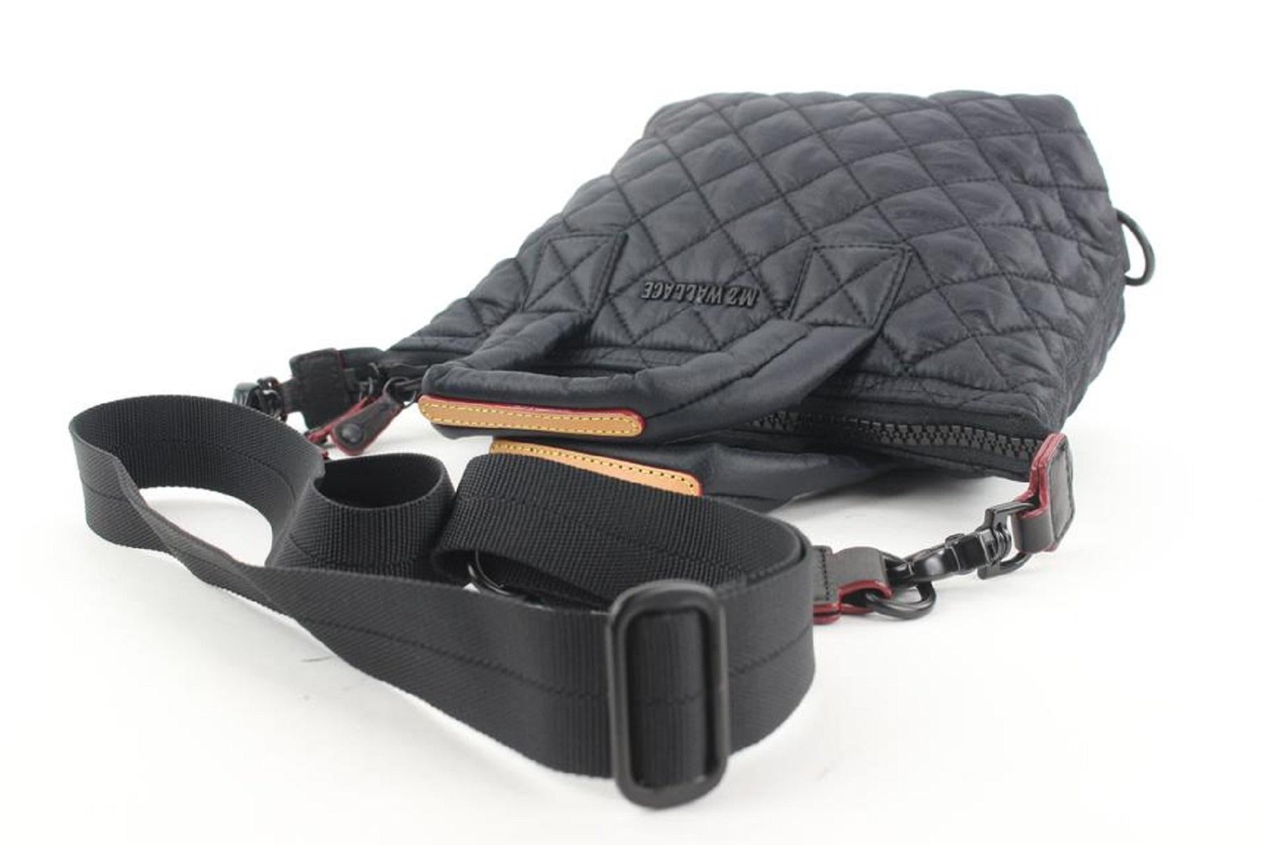 MZ Wallace Black Quilted 2way Tote Bag 50mz115 1