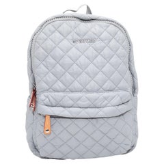 MZ Wallace Grau Gesteppter Mini-Rucksack