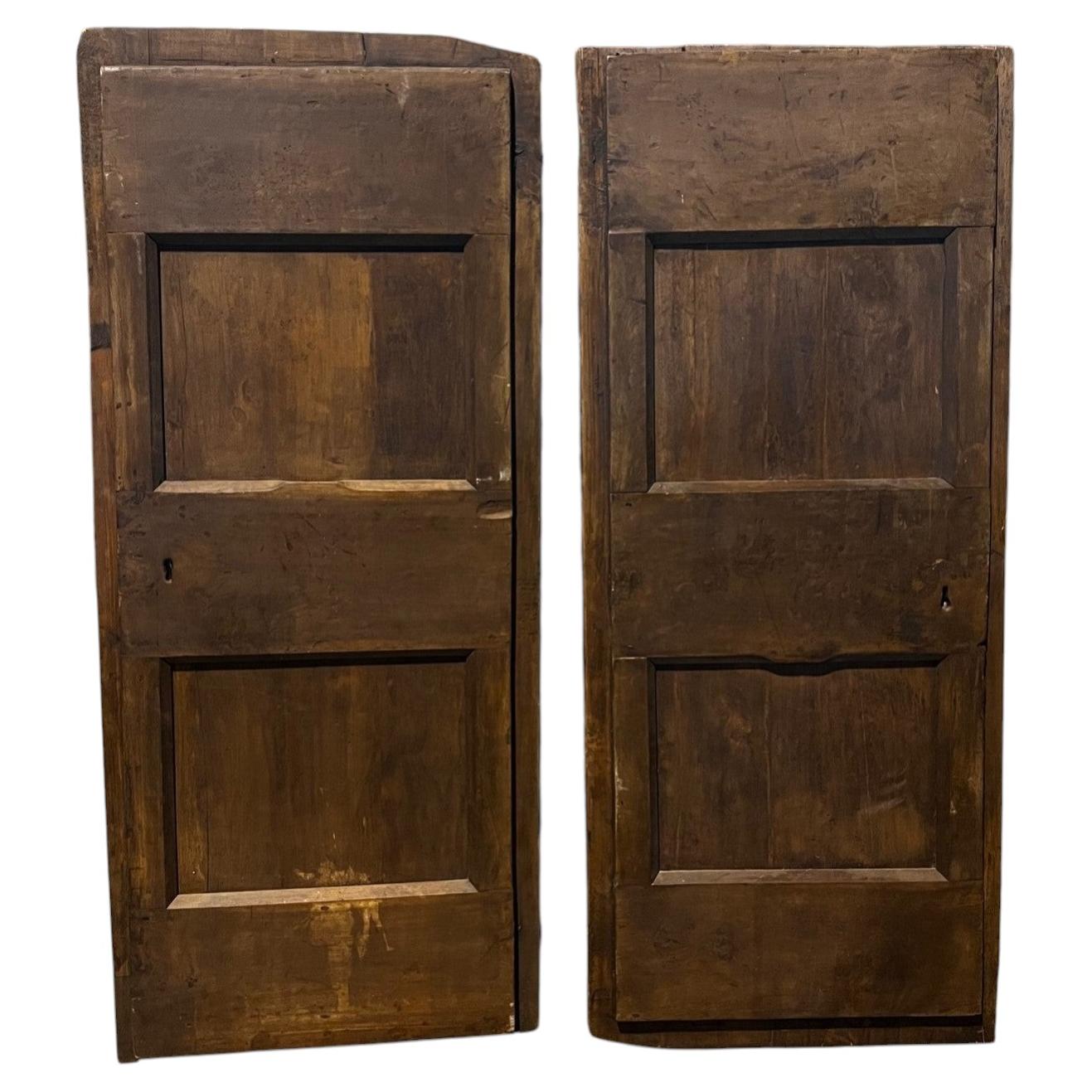 No. 2 Solid walnut doors, Italy For Sale