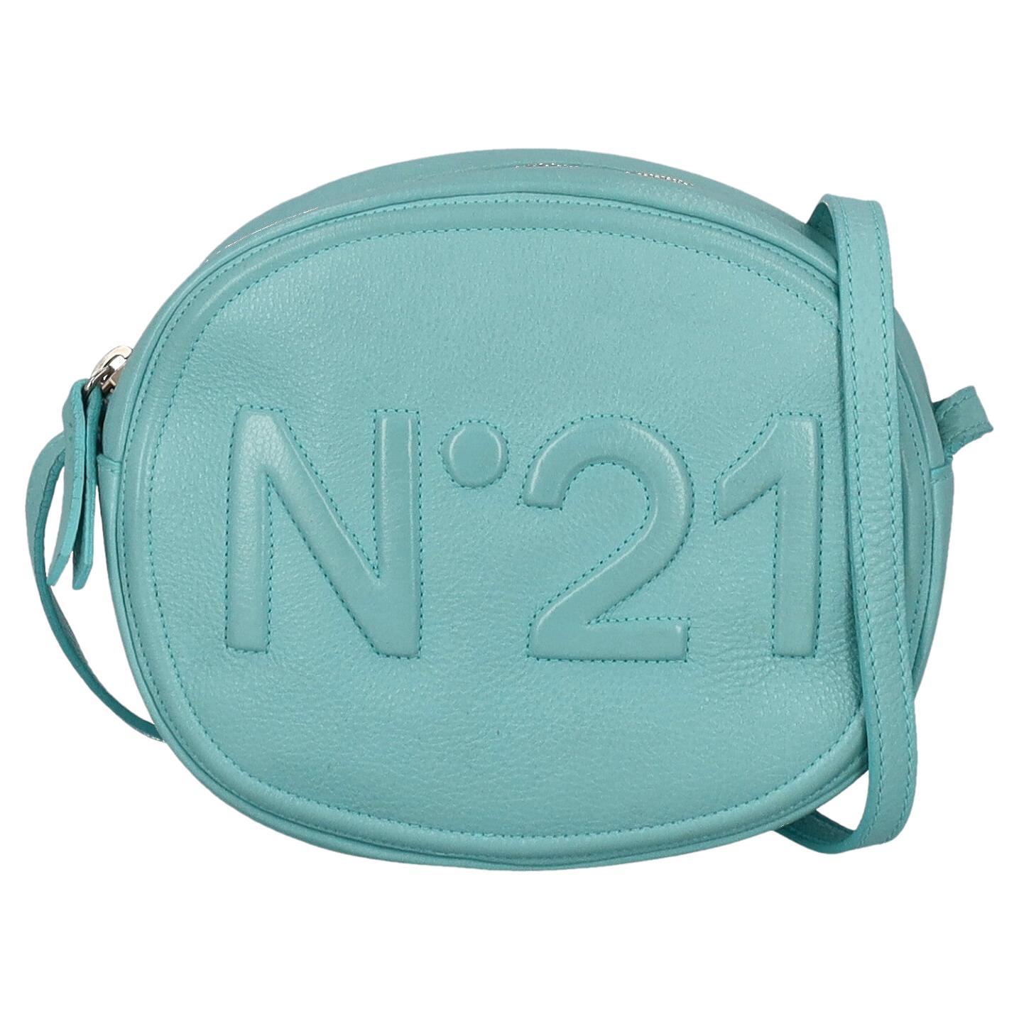 N 21 Women Shoulder bags Blue Leather  For Sale