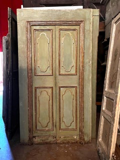 N. 4 porte da interno complete dei telai originali, laccate e dorate, Italia
