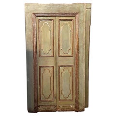 N. 4 porte da interno complete dei telai originali, laccate e dorate, Italia