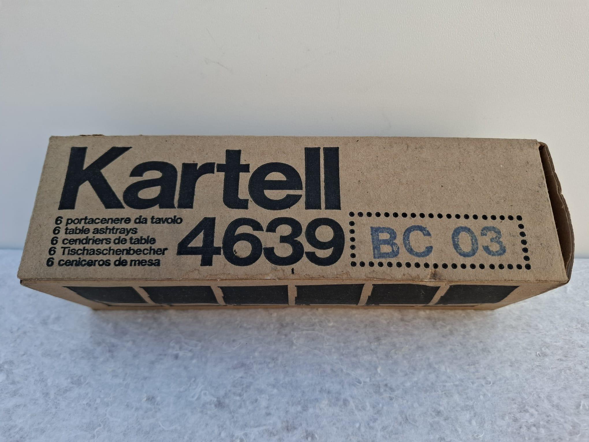 Late 20th Century N. 5 Rari Posaceneri da tavolo KARTELL modello 4639 in vendita