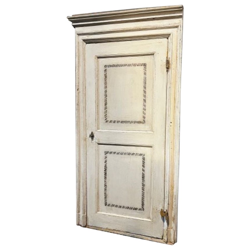 N. 6 Porte da interno in legno laccato bianco, complete di telaio, italia