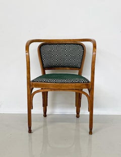 N° 715 Gustav Siegel Armchair for Kohn, Fabric and Wood, Austria, 1900s