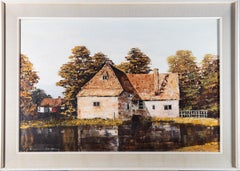 Vintage N. Bradley Carter RA - Signed & Framed Mid 20th Century Acrylic, The Old Mill
