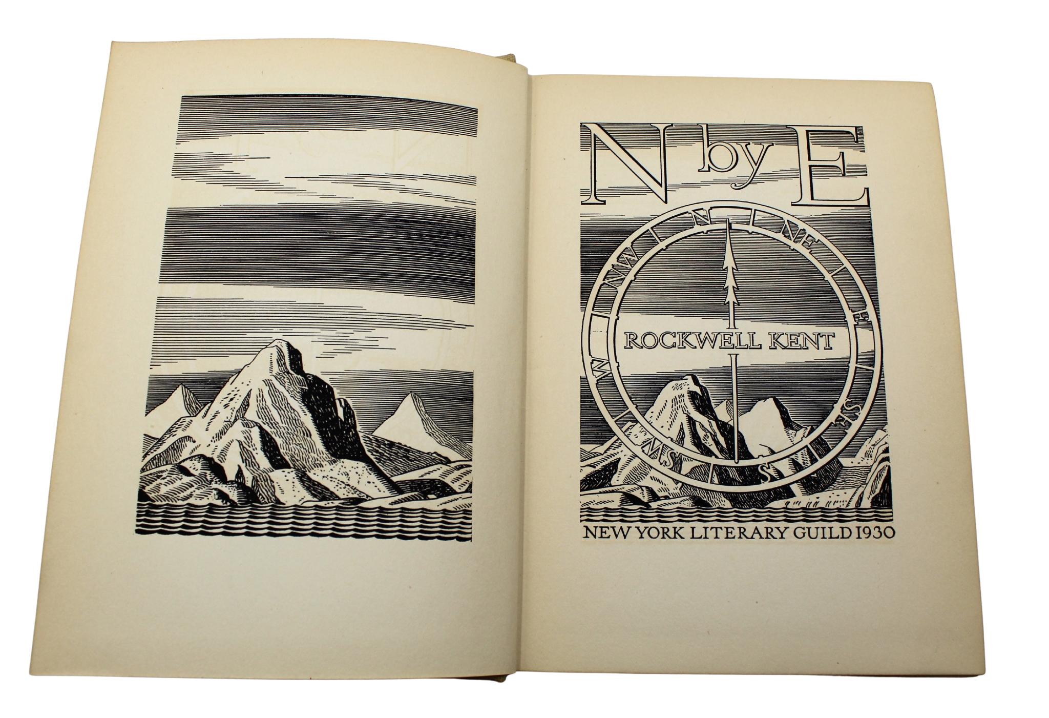 N by E di Rockwell Kent, illustrato da Rockwell Kent, Prima edizione commerciale, 1930 In condizioni buone in vendita a Colorado Springs, CO