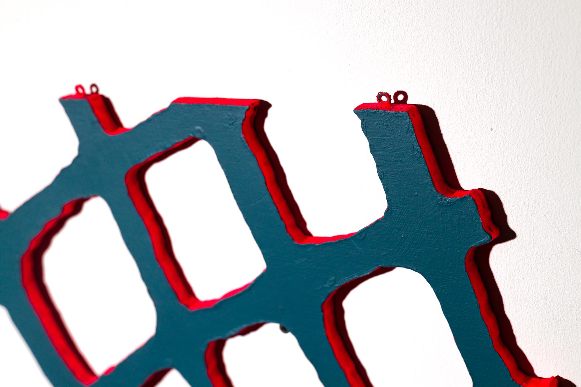 „Ohne Titel IV“, Acryl auf Holz,  Abstrakte Skulptur, Geometrische Abstraktion im Angebot 2
