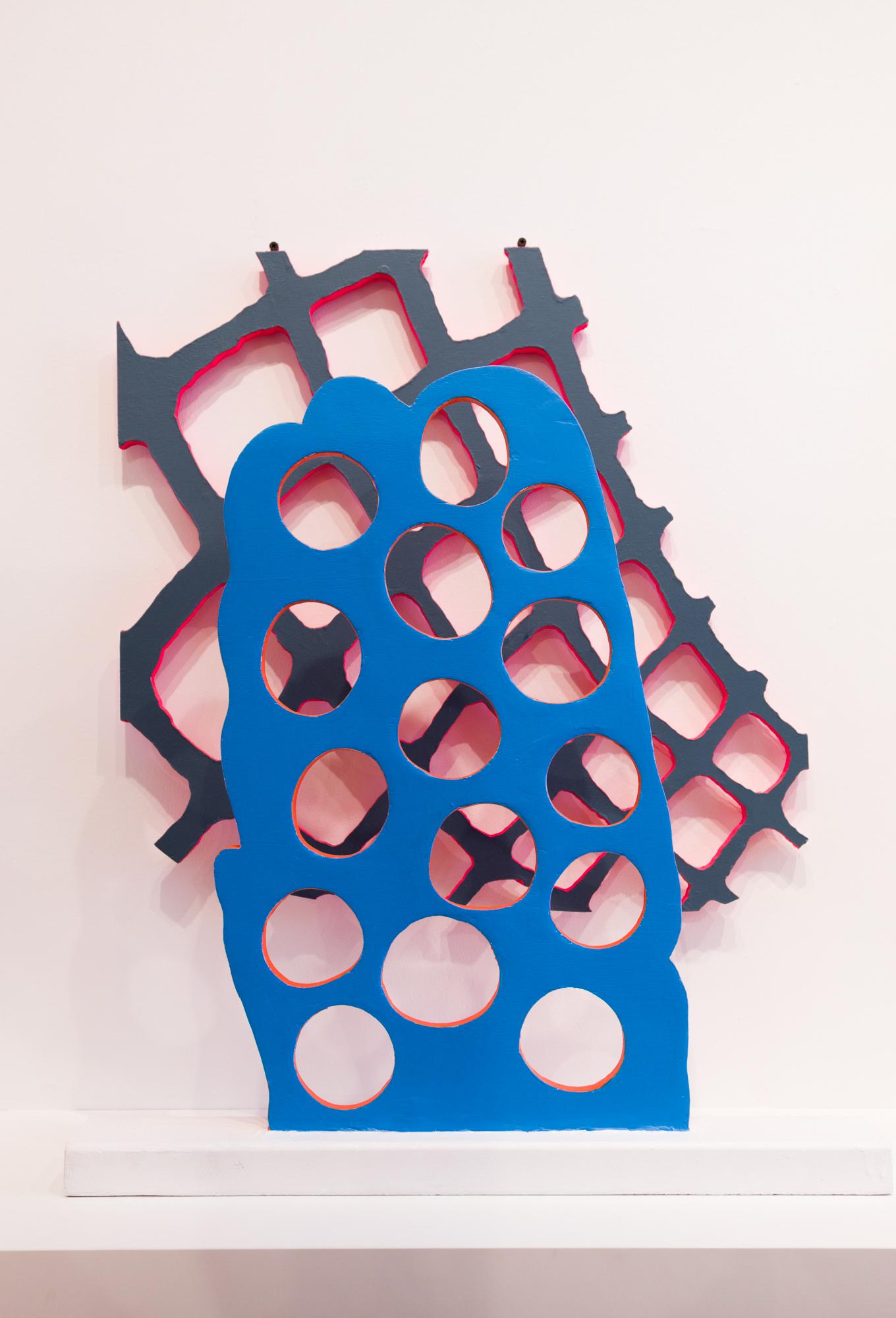„Ohne Titel IV“, Acryl auf Holz,  Abstrakte Skulptur, Geometrische Abstraktion im Angebot 4