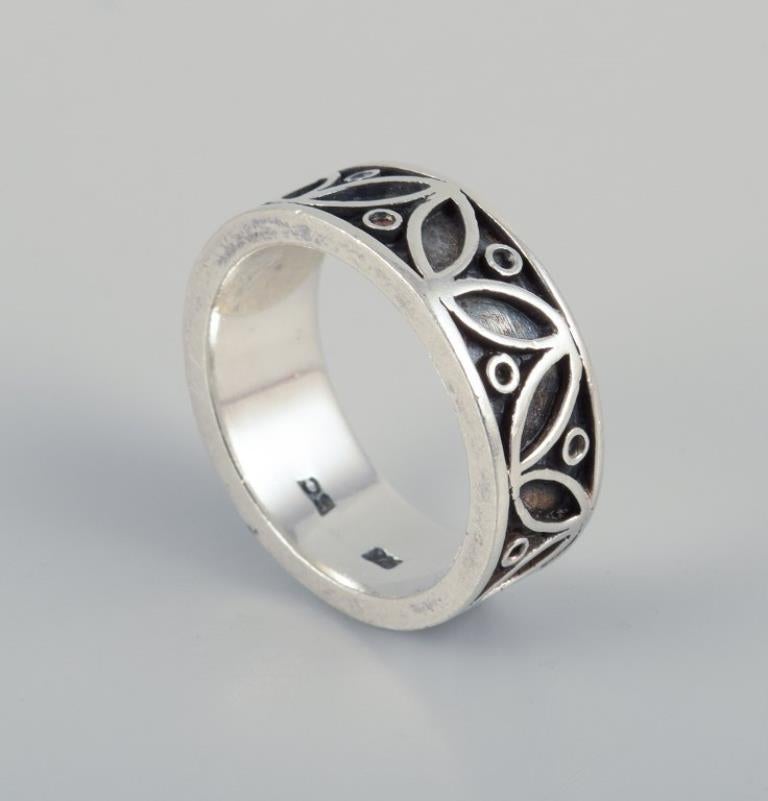 N. E. From et d'autres orfèvres danois. Quatre anneaux en argent sterling. Pour femmes en vente