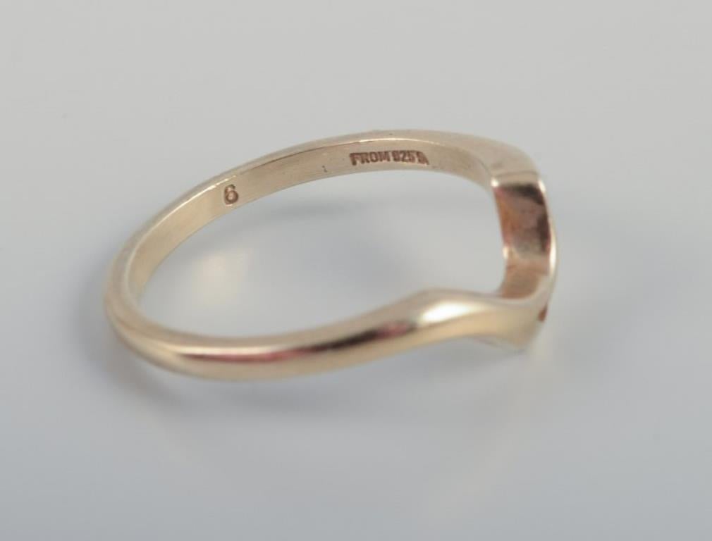 N. E. From et d'autres orfèvres danois. Quatre anneaux en argent sterling. en vente 3
