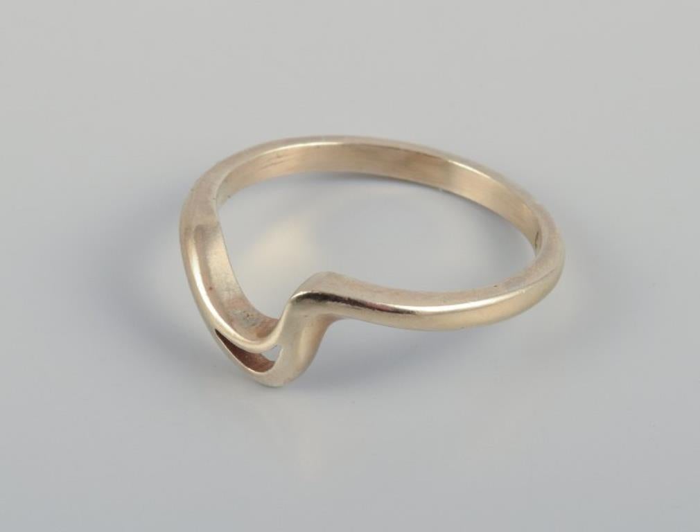 N. E. From et d'autres orfèvres danois. Quatre anneaux en argent sterling. en vente 4
