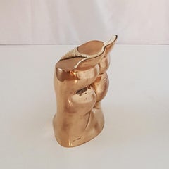 N. Finotti Italian Dino Gavina Simon Bronze Stool, Ultramobile 1971 Collection
