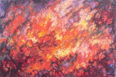 'Abstraction in Coral and Scarlet', American Abstract, 1970's