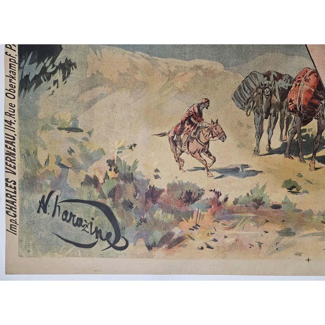1895 original poster Exposition Russe Hippique &Ethnographique au Champs de Mars For Sale 1