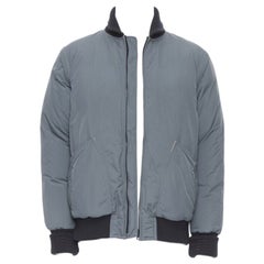 N HOOLYWOOD greey contrast yellow lined goose down padded bomber jacket S Used N HOOLYWOOD greey contrast yellow lined goose down padded bomber jacket S