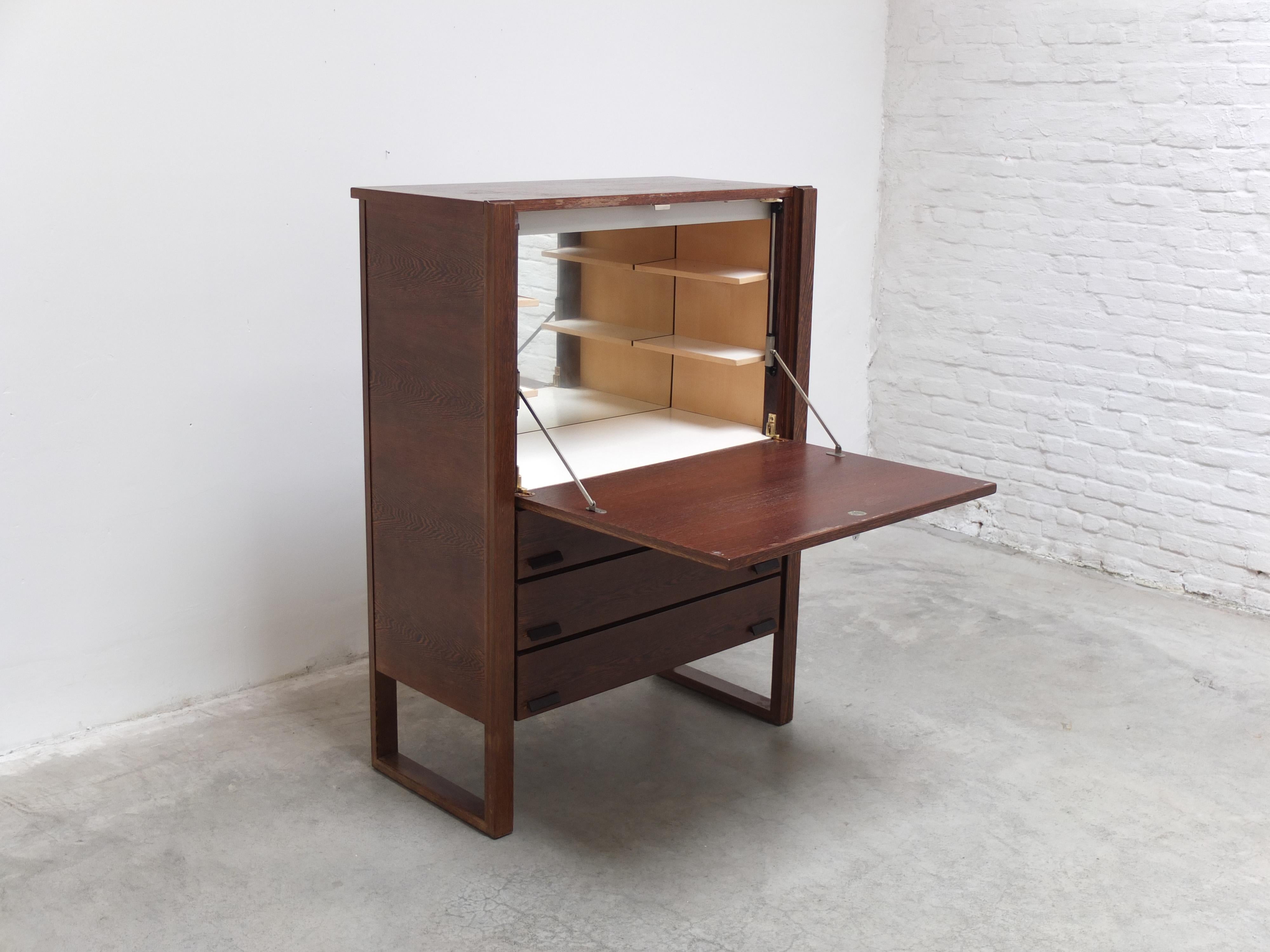 N-Line 'Team Program 500' Bar Cabinet in Wengé, 1966 For Sale 7