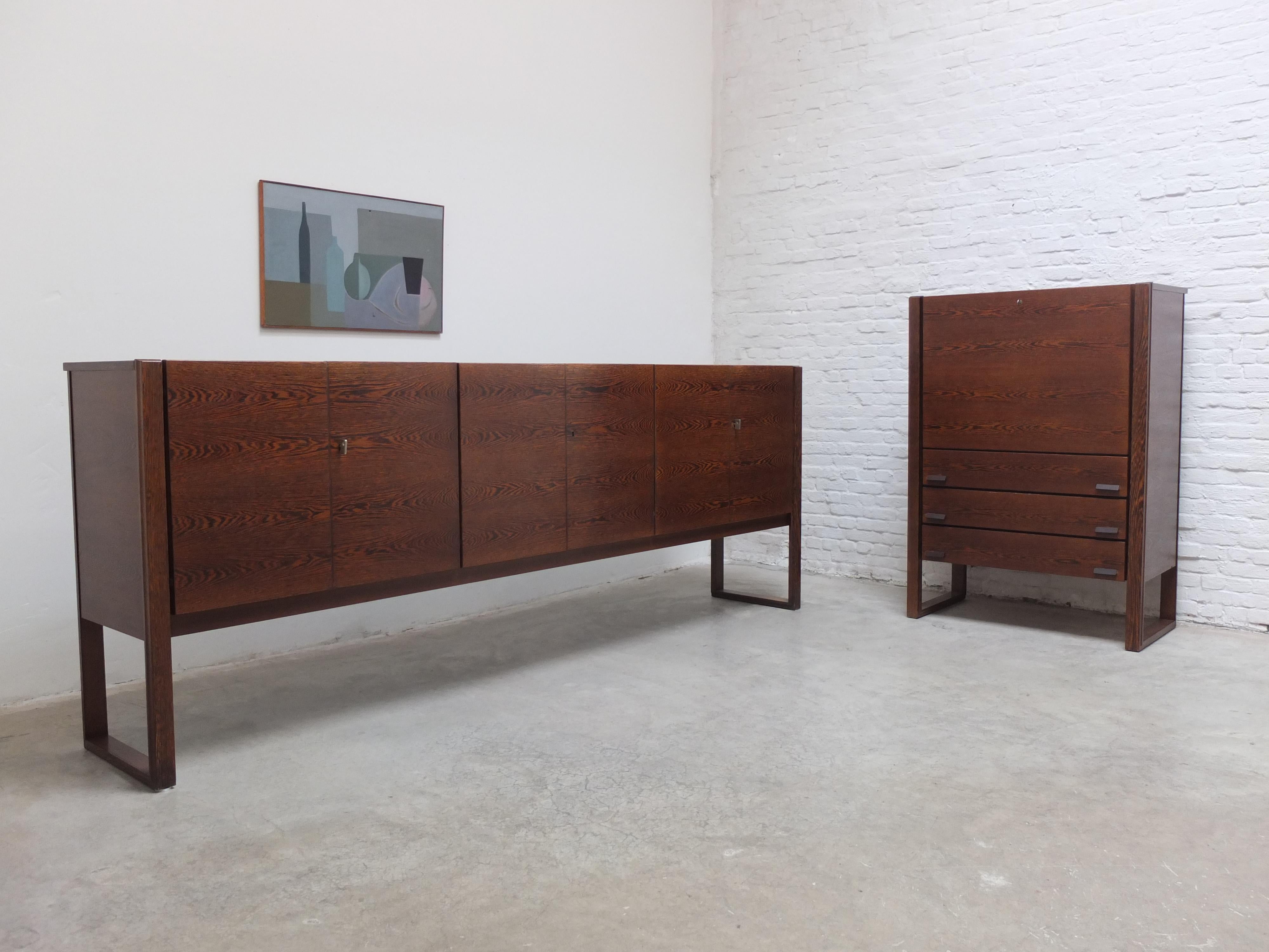 N-Line 'Team Program 500' Bar Cabinet in Wengé, 1966 For Sale 13