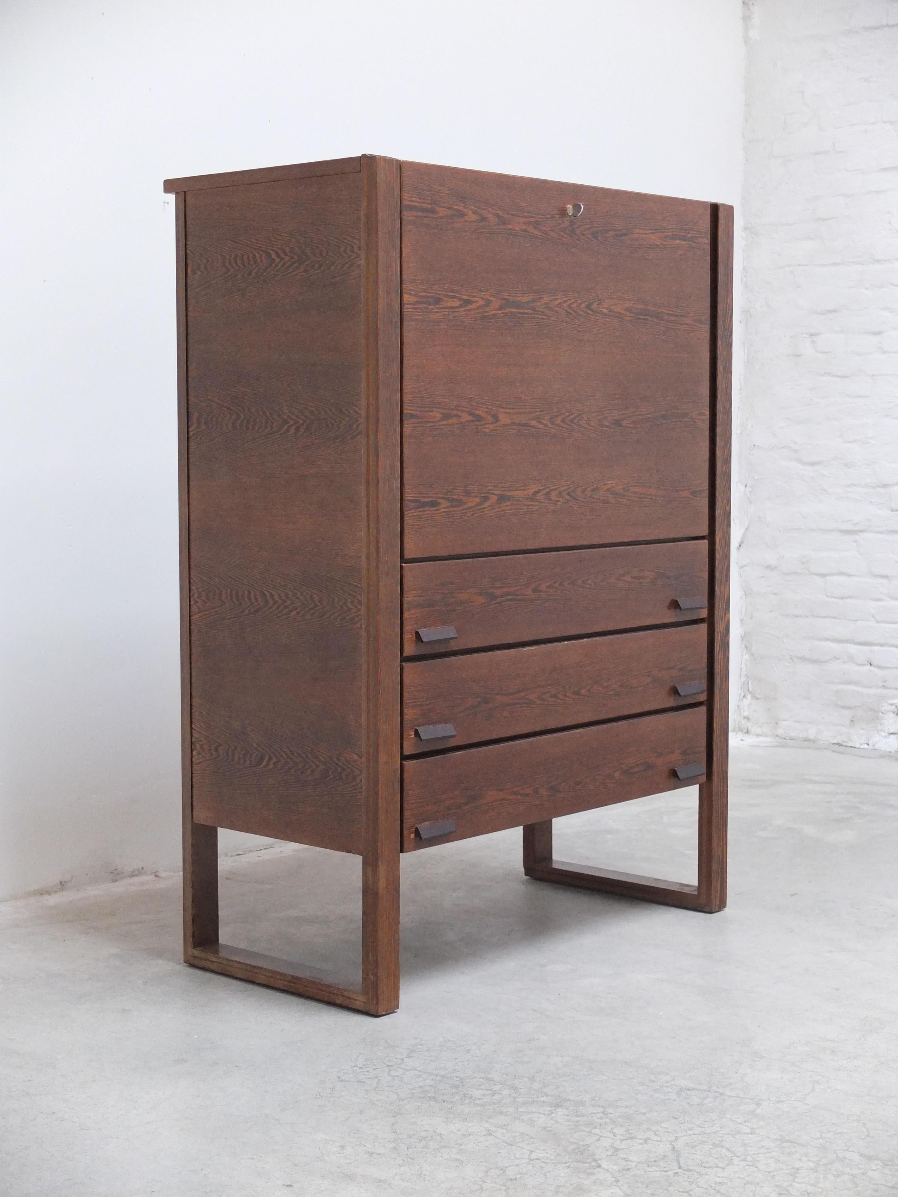 Belgian N-Line 'Team Program 500' Bar Cabinet in Wengé, 1966 For Sale