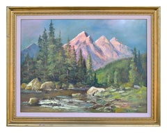 Mid Century Three Sisters Peaks - Majestic Oregon Landscape