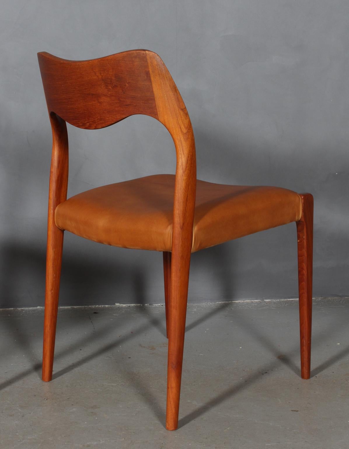 Mid-20th Century N. O. Møller Set of Four Dining Chairs