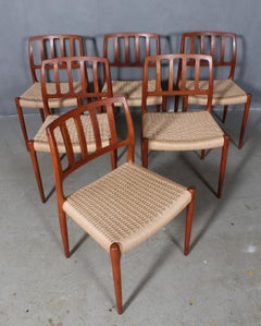 N. O. Møller Set of Six Dining Chairs