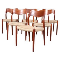 N. O. Møller Set of Six Dining Chairs