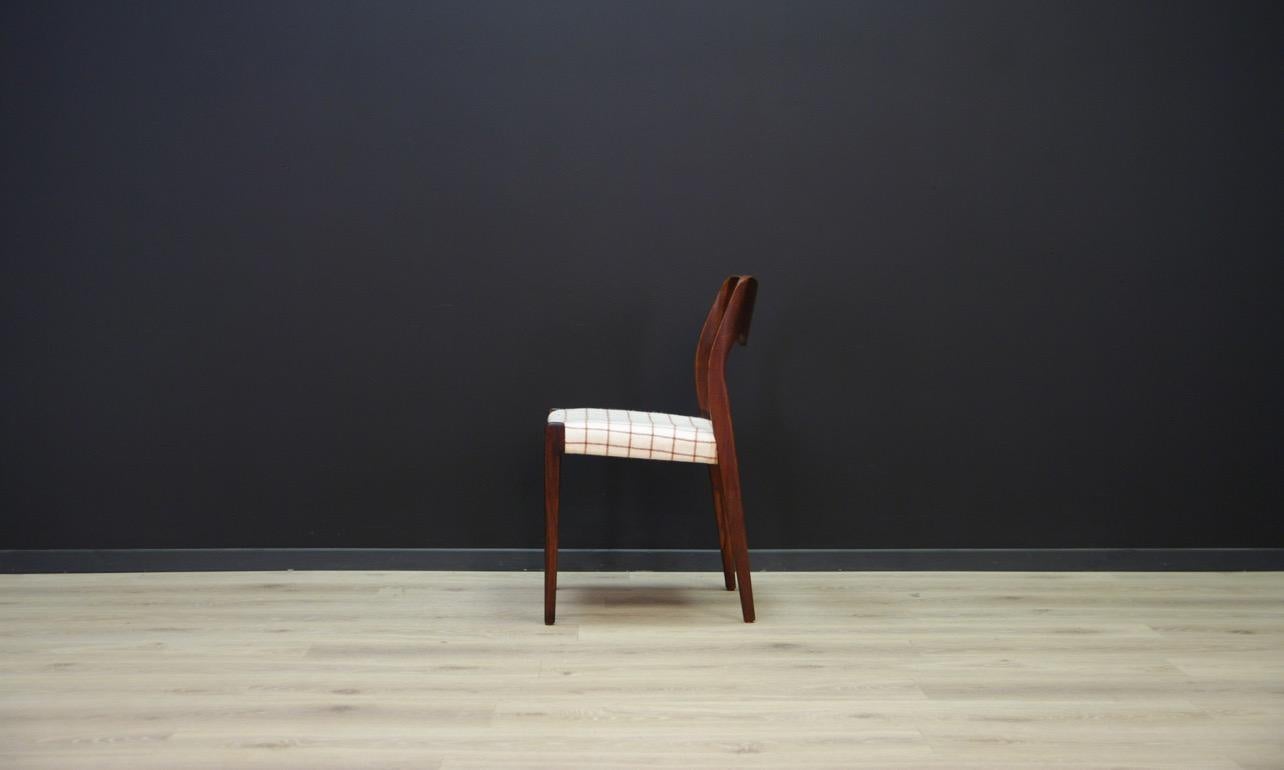 N. O. Moller Chairs Rosewood Danish Design 5