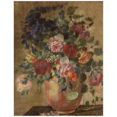 N. P. Bolt. Still Life with Flowers, Pastel, N. P. Bolt, 1920s-1930s