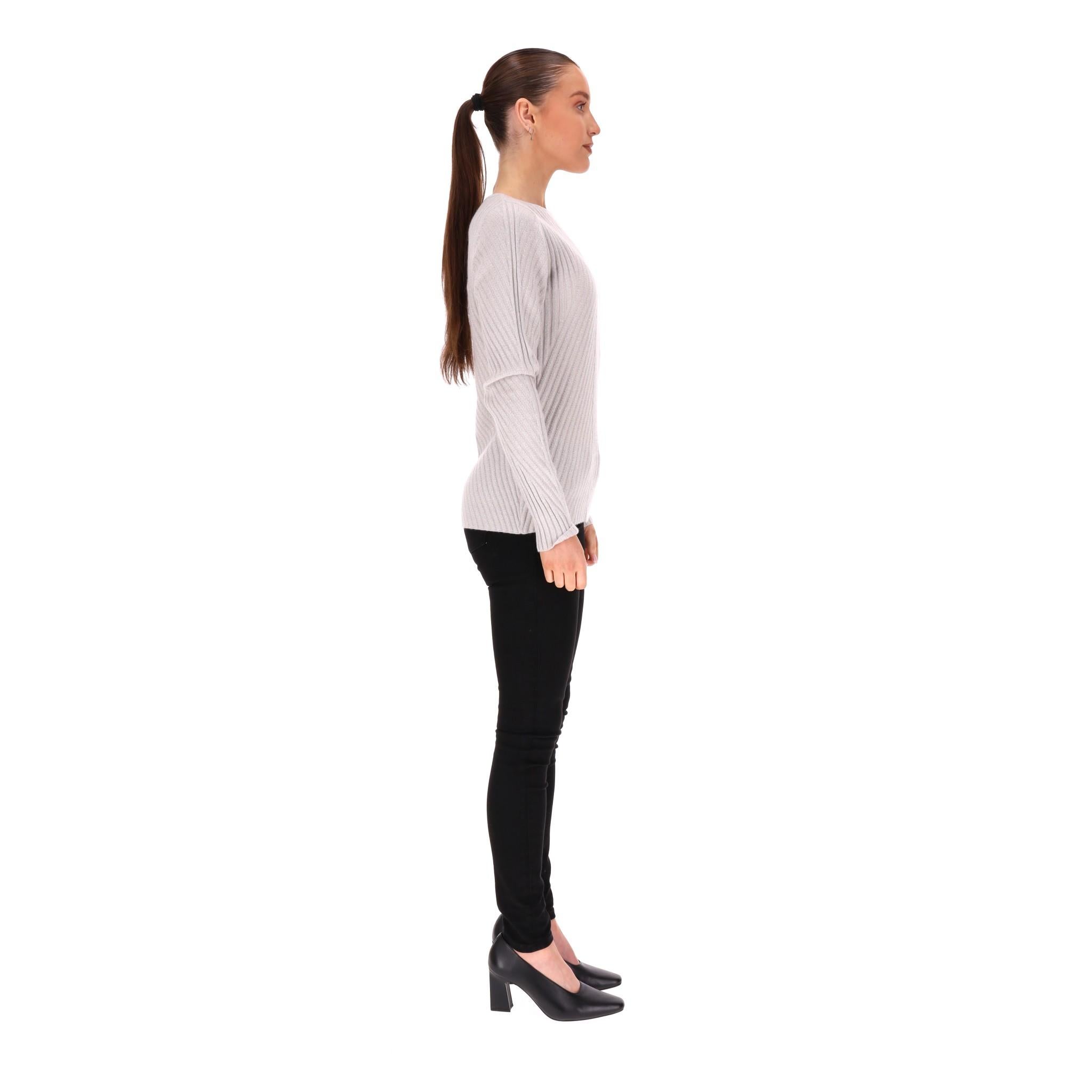 Gray N. Peal Ribbed Cashmere Jumper For Sale